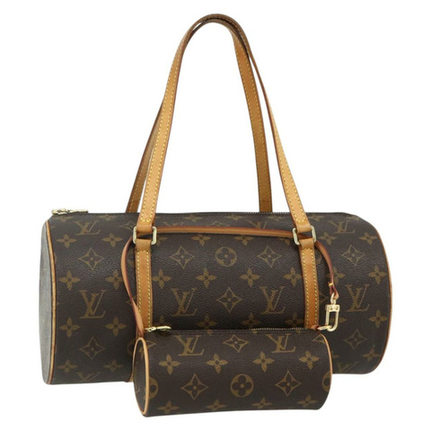 路易威登 Monogram Papillon 30 手提包 M51385 LV Auth am11405A
