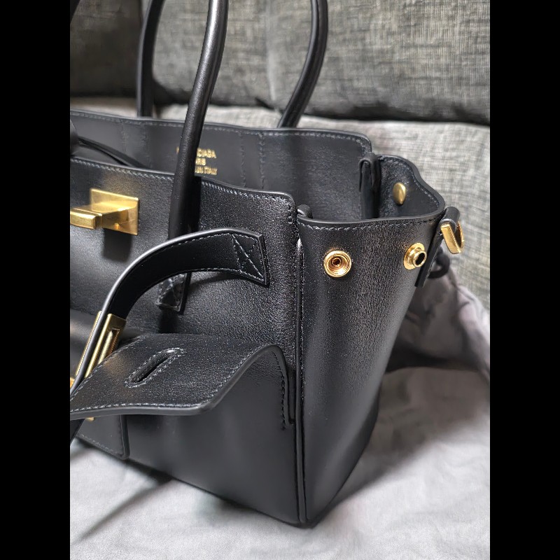 [全新] Balenciaga 巴黎世家 Bel air 黑金 mini-3