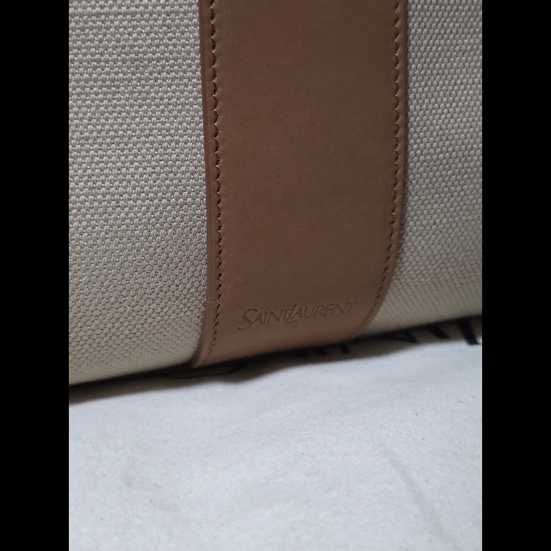 [全新] Saint Laurent YSL Y Tote 帆布拼皮革-1