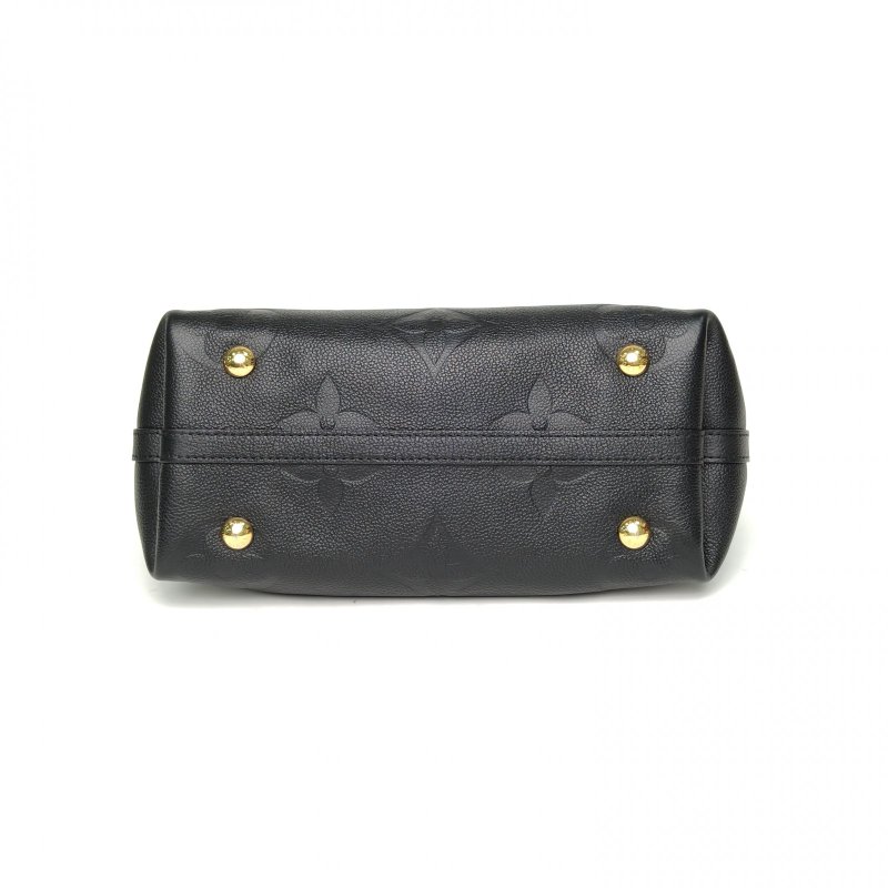 LOUIS VUITTON CARRYALL小號29配子袋黑色牛皮金扣晶片肩背包-4