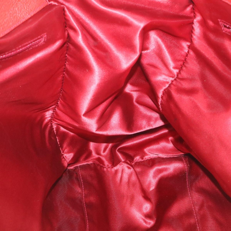 【日本直送】香奈兒 (CHANEL) 鏈 COCO 標誌超模款單背包 魚子醬皮 紅色 CC 正品 am2162gSAV-19