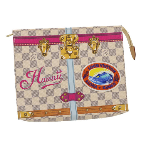 路易威登 Damier Azur Poche 盥洗包 26 袋 M41438 LV 正品 ak181SAM