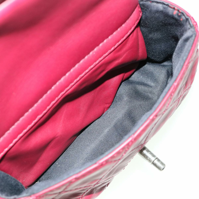 【日本直送】香奈兒 (CHANEL) 絎縫鏈條雙肩包，羊皮材質，波爾多紅 CC 標誌，貨號 30736SAV-18