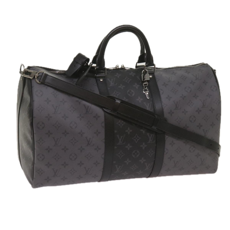 【日本直送】路易威登 Eclipse Reverse Keepall Bandouliere 50 旅行包 M45392 LV Auth 68414SM-0