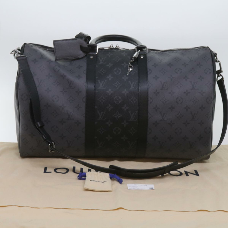 【日本直送】路易威登 Eclipse Reverse Keepall Bandouliere 50 旅行包 M45392 LV Auth 68414SM-11