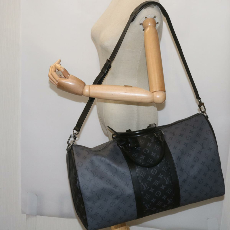 【日本直送】路易威登 Eclipse Reverse Keepall Bandouliere 50 旅行包 M45392 LV Auth 68414SM-23