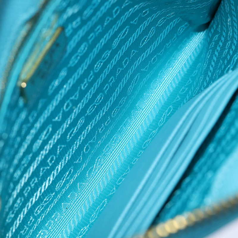 【日本直送】PRADA 配件包 Safiano 皮革 藍色 Auth 71575SAV-8