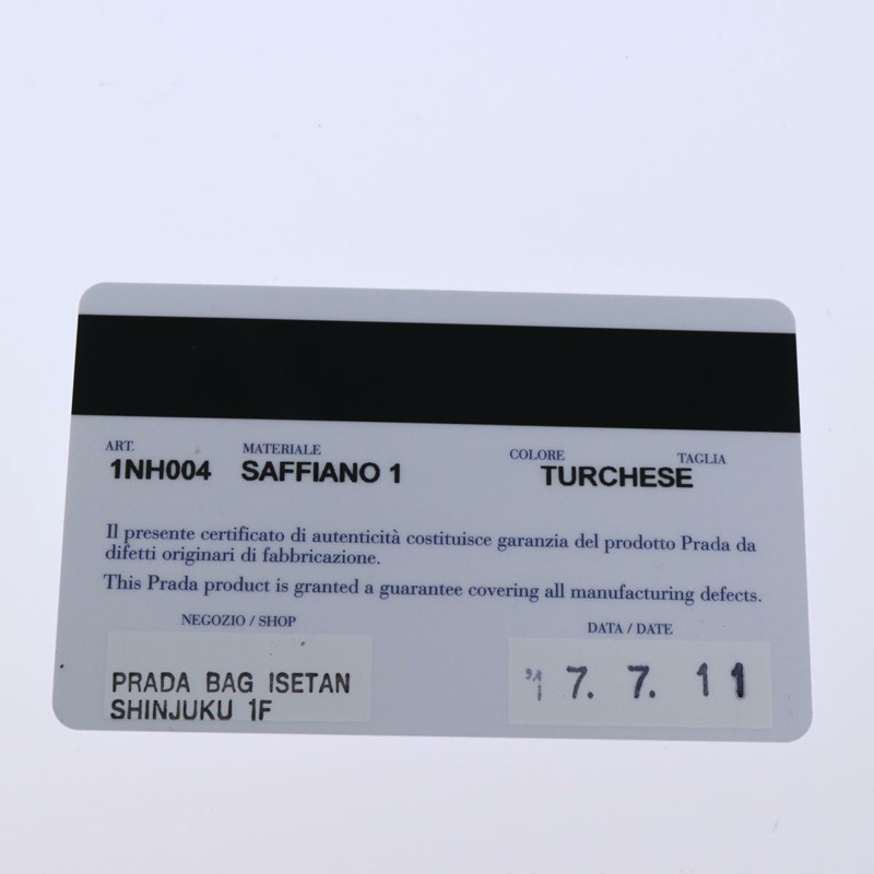 【日本直送】PRADA 配件包 Safiano 皮革 藍色 Auth 71575SAV-10