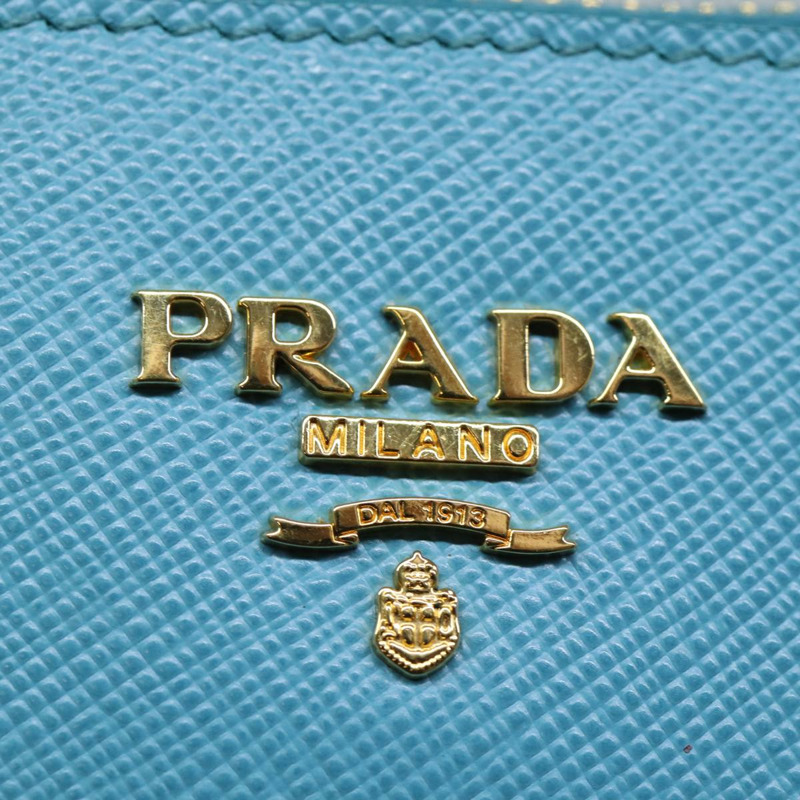【日本直送】PRADA 配件包 Safiano 皮革 藍色 Auth 71575SAV-18