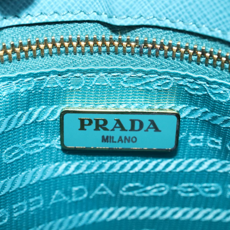 【日本直送】PRADA 配件包 Safiano 皮革 藍色 Auth 71575SAV-19