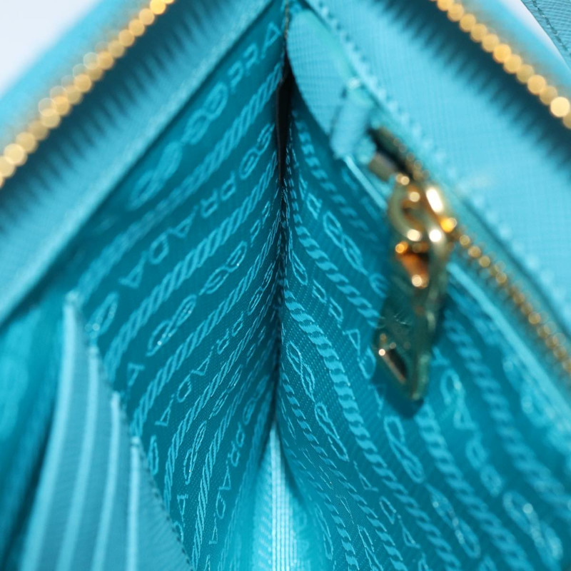 【日本直送】PRADA 配件包 Safiano 皮革 藍色 Auth 71575SAV-21