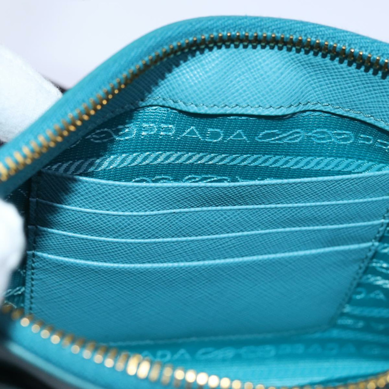 【日本直送】PRADA 配件包 Safiano 皮革 藍色 Auth 71575SAV-25