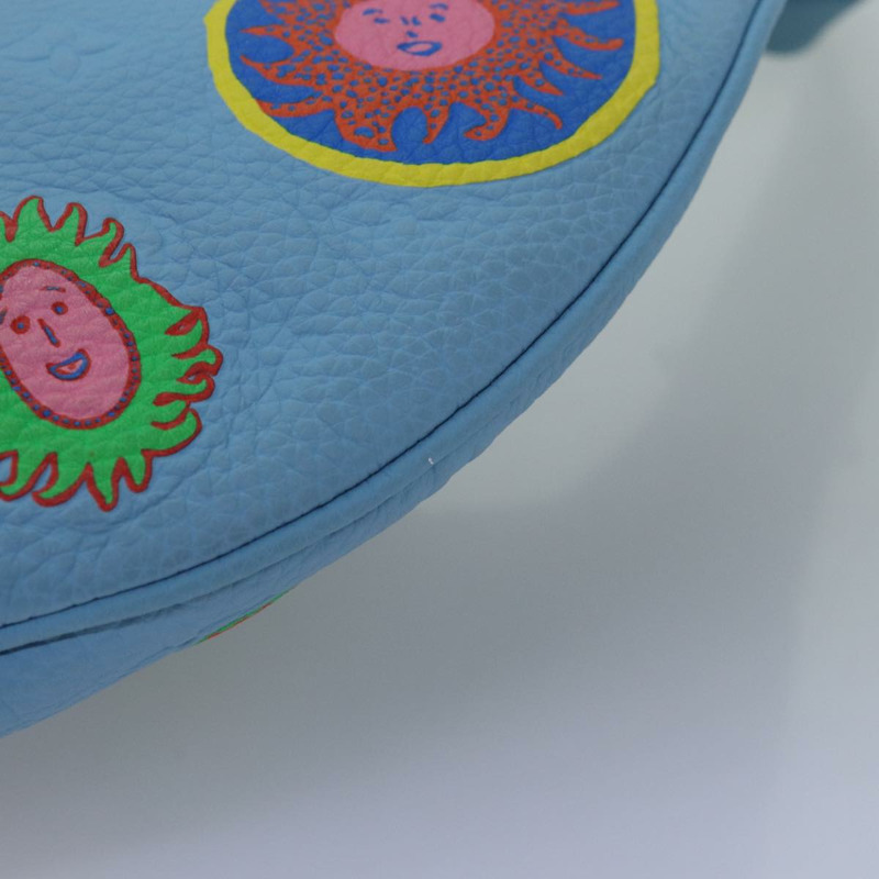 【日本直送】路易威登 Taurillon Monogram Maxi 腰包 淺藍色 M21715 正品 76433SM-14