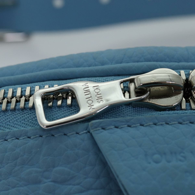 【日本直送】路易威登 Taurillon Monogram Maxi 腰包 淺藍色 M21715 正品 76433SM-17