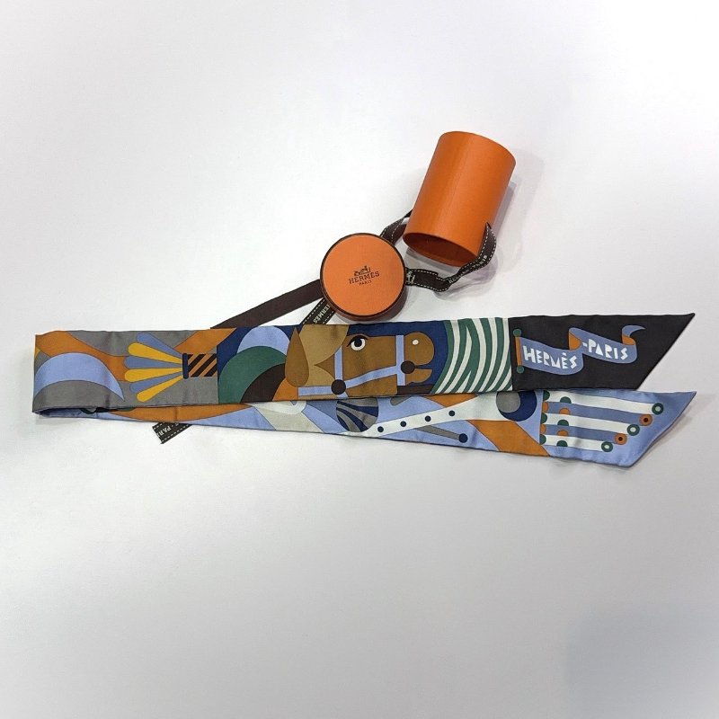 HERMES 全新Parade Twilly遊行絲巾-1