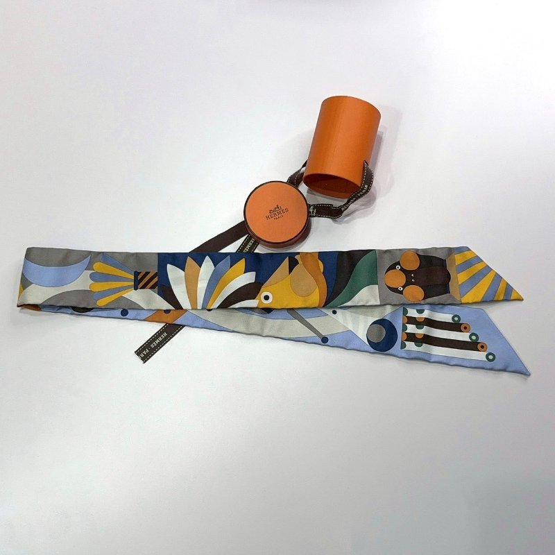 HERMES 全新Parade Twilly遊行絲巾-2