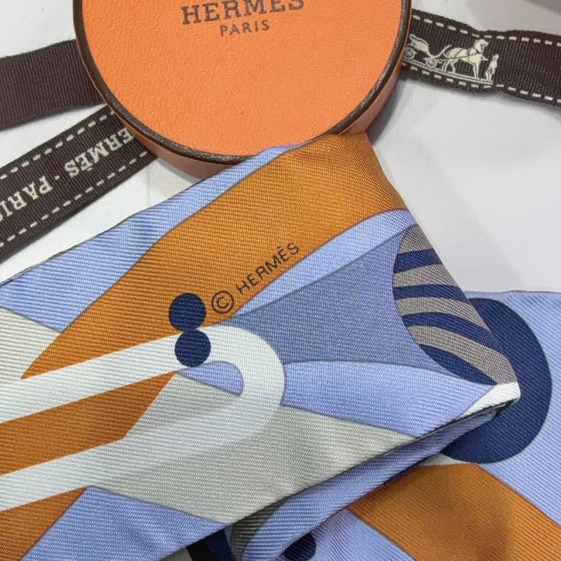HERMES 全新Parade Twilly遊行絲巾-3