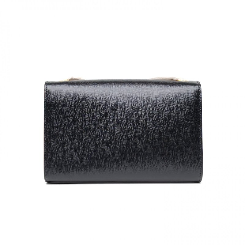 SAINT LAURENT KATE小號20荔紋黑色牛皮金扣肩背包-2