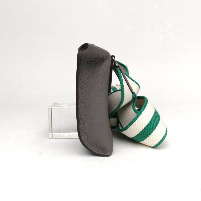 HERMES Videpoches餐盤包27錫器灰Togo皮B刻銀扣肩背包-1