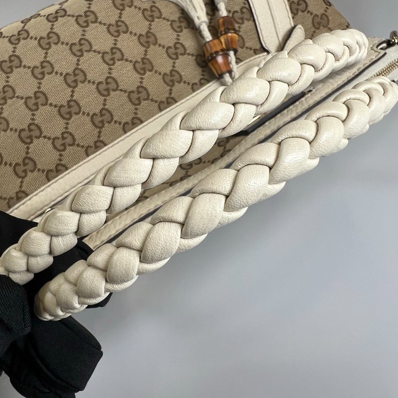 GUCCI 282300  白托特流蘇包-12
