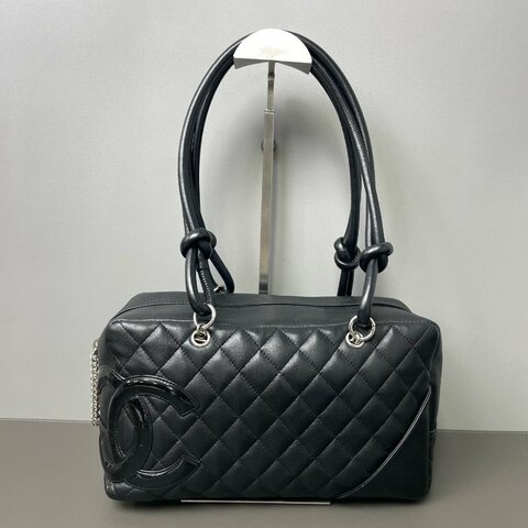 香奈兒/Chanel 康鵬全黑保齡球包