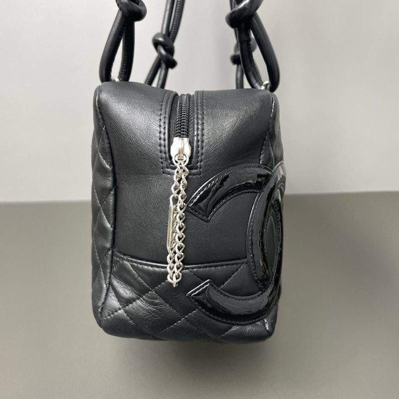 香奈兒/Chanel 康鵬全黑保齡球包-3