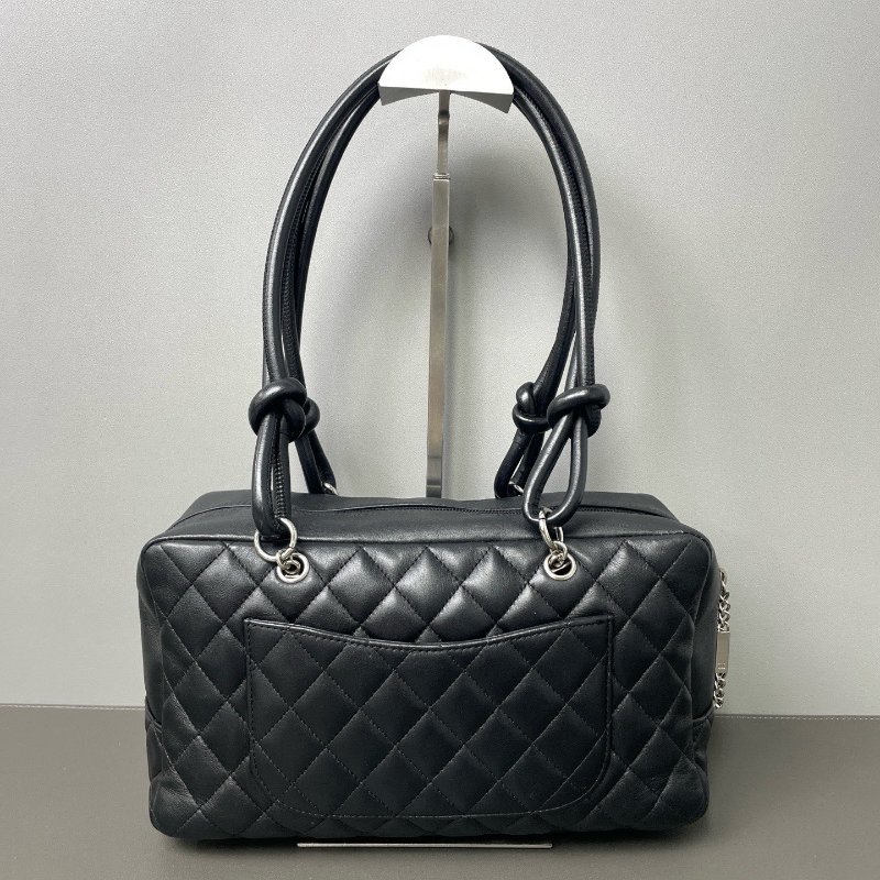 香奈兒/Chanel 康鵬全黑保齡球包-9