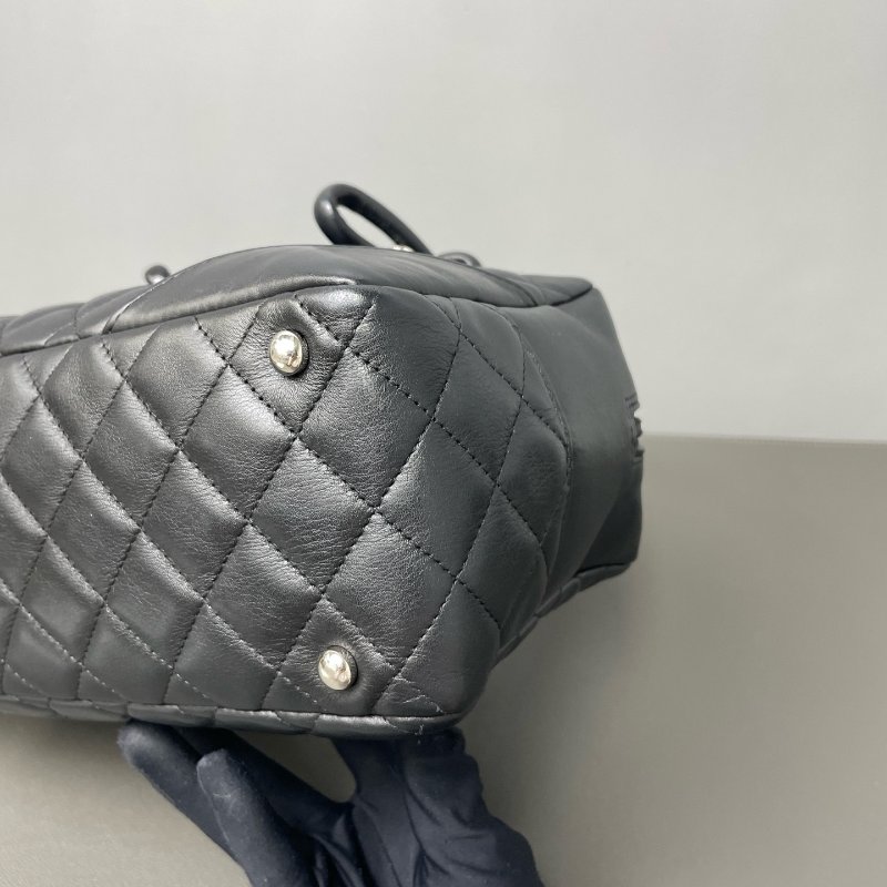 香奈兒/Chanel 康鵬全黑保齡球包-11