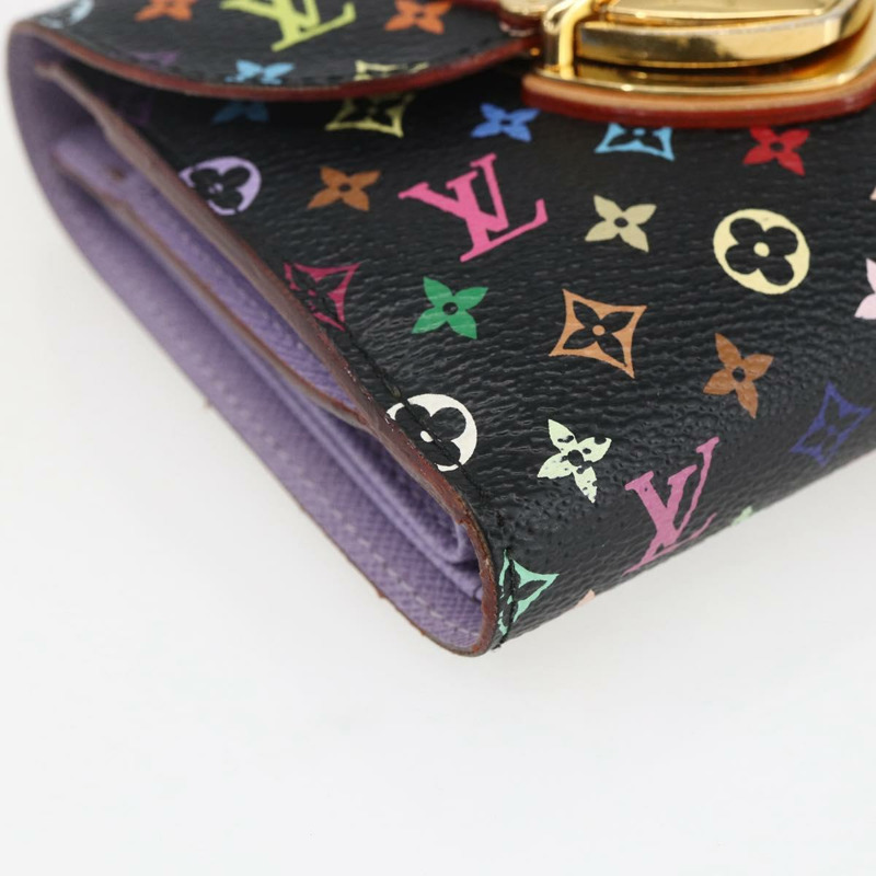 【日本直送】路易威登 (LOUIS VUITTON) 多色 Portefeuille Joy 皮夾 黑色 M60282 LV 正品 157816V-13