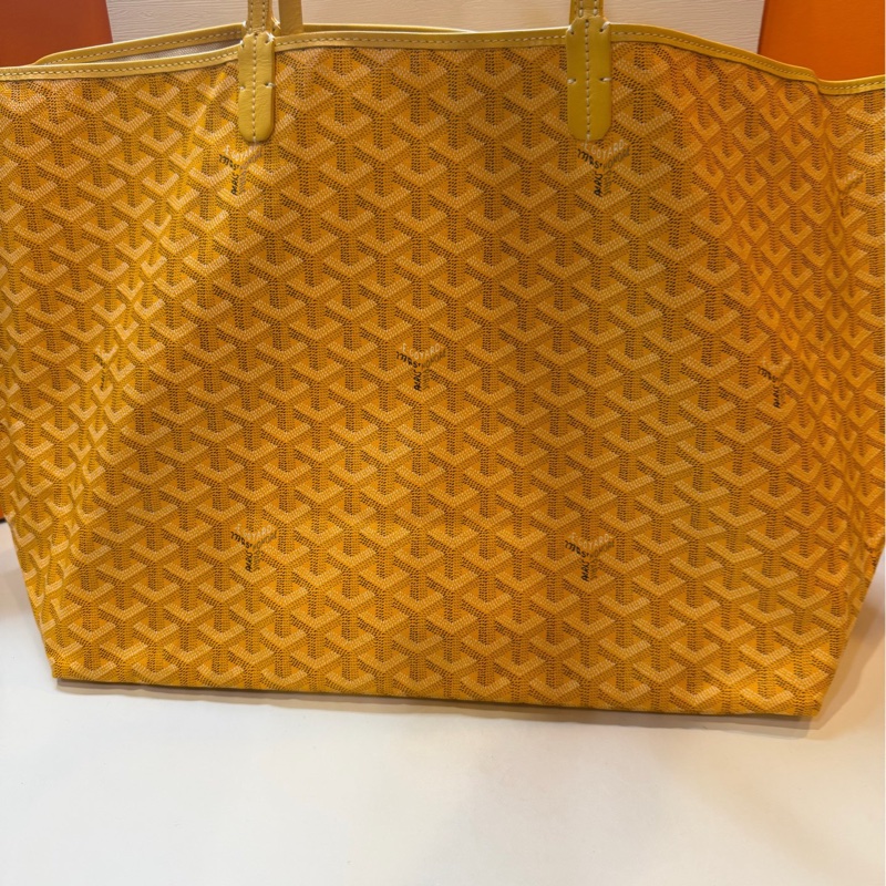 GOYARD 戈雅Y字老花滿印 子母包  黃色大號 底37cm🈚附件-0