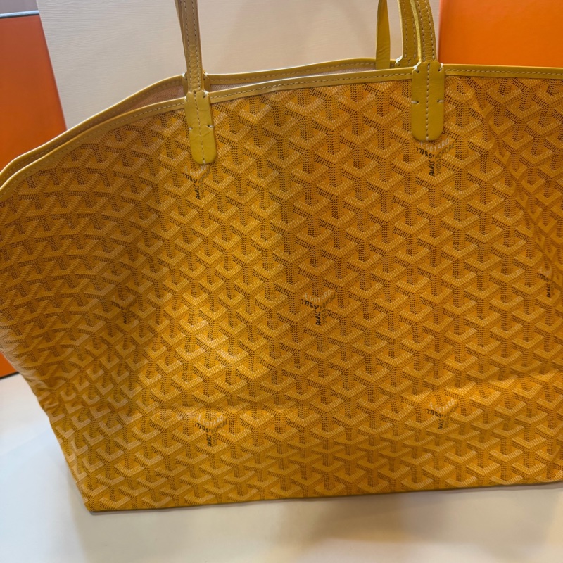 GOYARD 戈雅Y字老花滿印 子母包  黃色大號 底37cm🈚附件-1