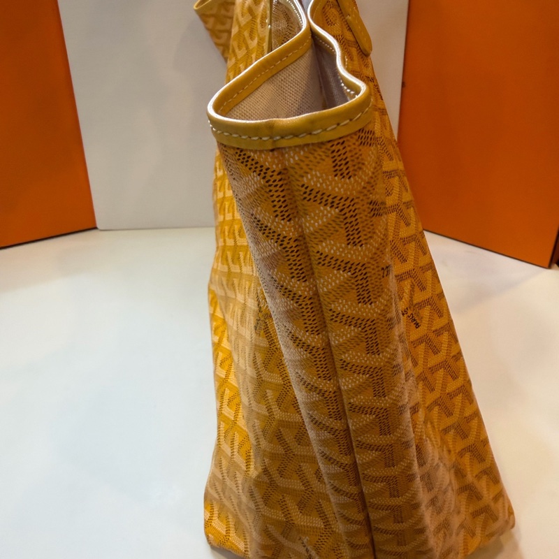 GOYARD 戈雅Y字老花滿印 子母包  黃色大號 底37cm🈚附件-3
