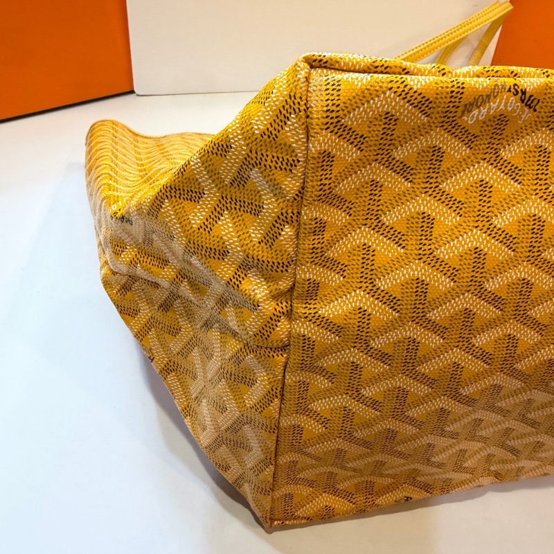 GOYARD 戈雅Y字老花滿印 子母包  黃色大號 底37cm🈚附件-4