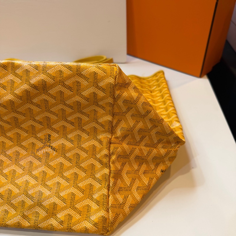 GOYARD 戈雅Y字老花滿印 子母包  黃色大號 底37cm🈚附件-6