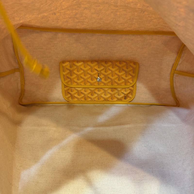 GOYARD 戈雅Y字老花滿印 子母包  黃色大號 底37cm🈚附件-7