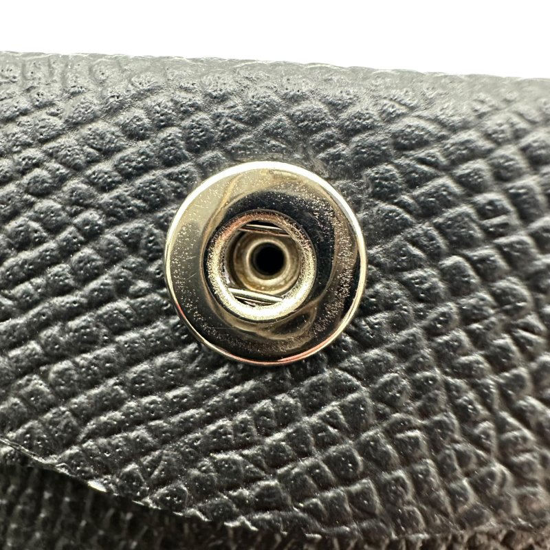 【美收精品】Hermes 小牛皮方形釦式零錢包 W刻 C-389【隔月月中將轉賣至日本 上架期限30天】-10