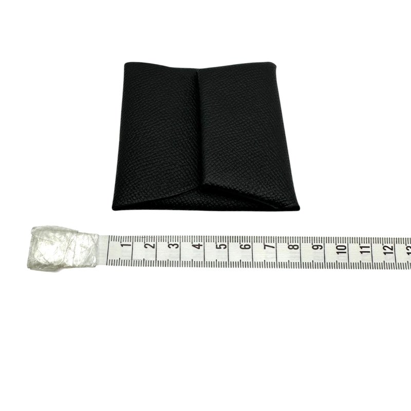 【美收精品】Hermes 小牛皮方形釦式零錢包 W刻 C-389【隔月月中將轉賣至日本 上架期限30天】-19