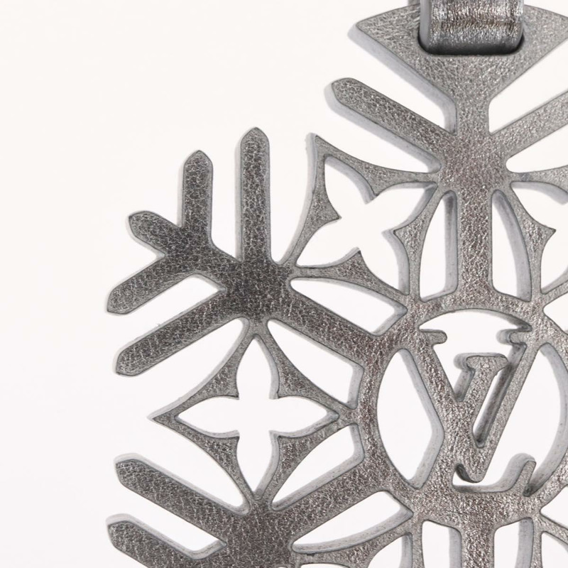 【日本直送】路易威登雪花造型銀色皮革手鍊 M79293 LV Auth ai793SM-3