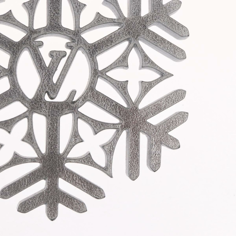 【日本直送】路易威登雪花造型銀色皮革手鍊 M79293 LV Auth ai793SM-6