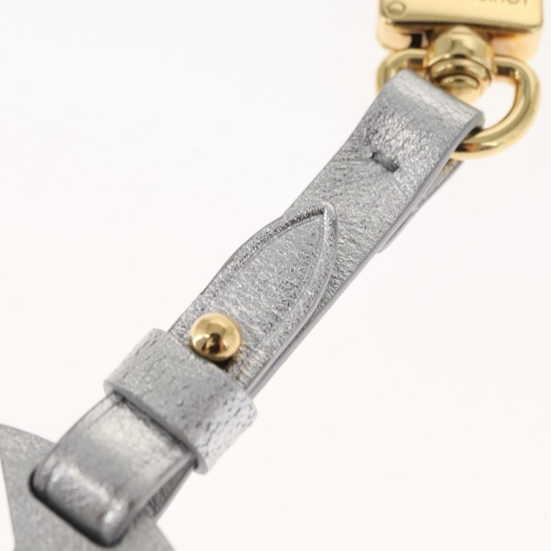 【日本直送】路易威登雪花造型銀色皮革手鍊 M79293 LV Auth ai793SM-7