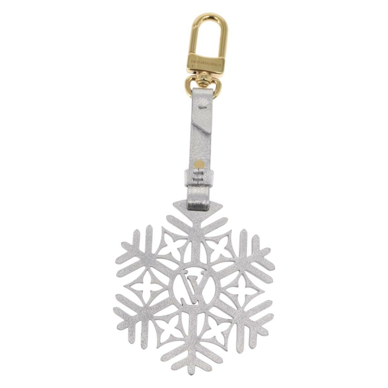 【日本直送】路易威登雪花造型銀色皮革手鍊 M79293 LV Auth ai793SM-9