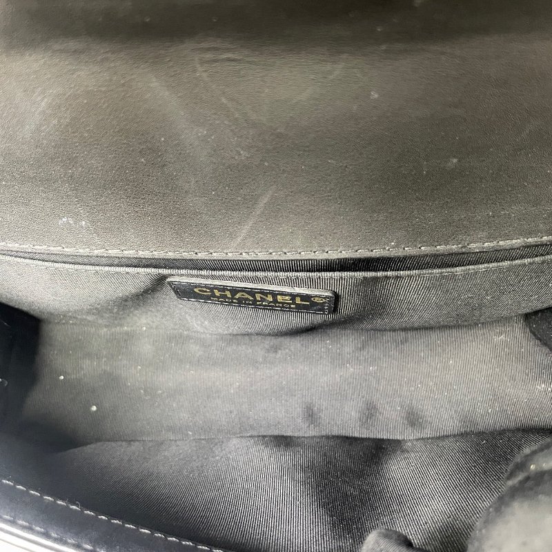 香奈兒/Chanel 黑金中號Leboy宮廷限量手柄款 滾邊鏈條 經典百搭-11