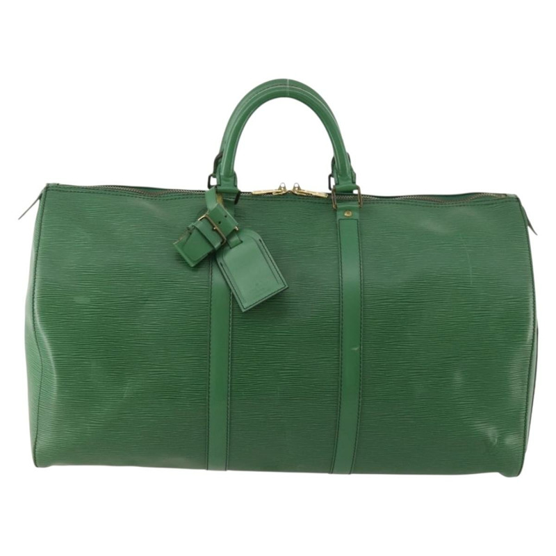 【日本直送】路易威登 Epi Keepall 50 波士頓包 綠色 M42964 LV 正品 171672-12