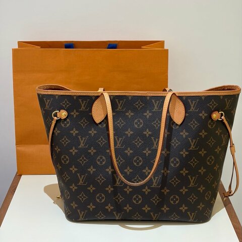 芯片款 路易威登/Louis Vuitton Neverfull中號托特包