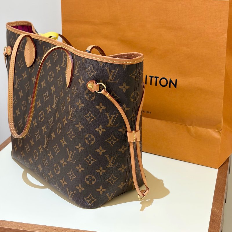 芯片款 路易威登/Louis Vuitton Neverfull中號托特包-2