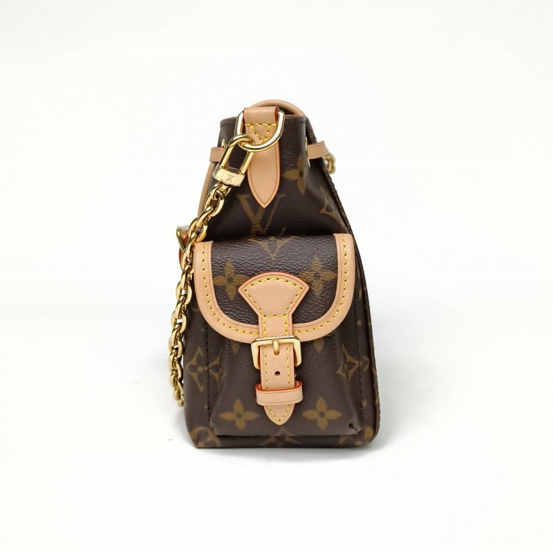 LOUIS VUITTON ODYSSÉE手袋餃子包老花PVC金扣晶片肩背包-1