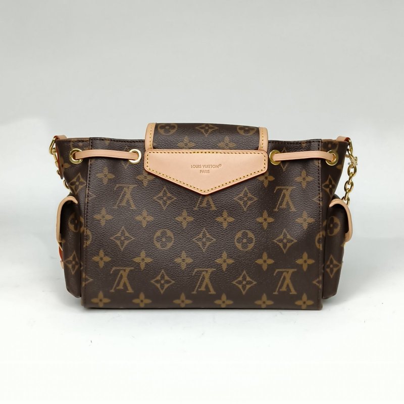 LOUIS VUITTON ODYSSÉE手袋餃子包老花PVC金扣晶片肩背包-2