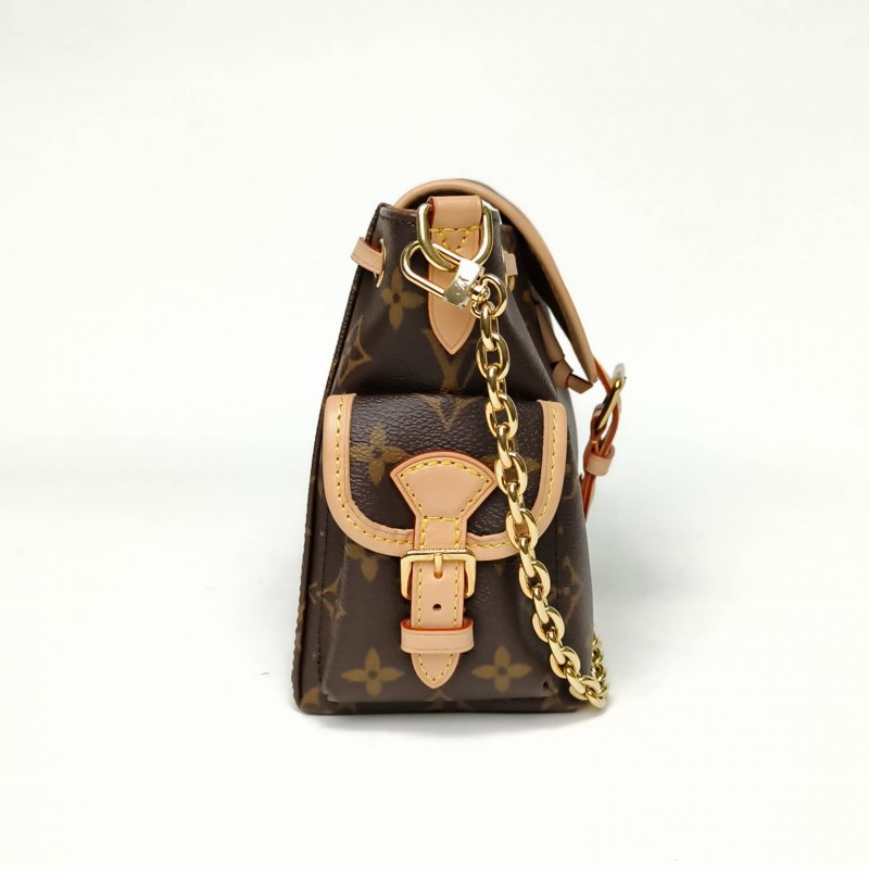 LOUIS VUITTON ODYSSÉE手袋餃子包老花PVC金扣晶片肩背包-3