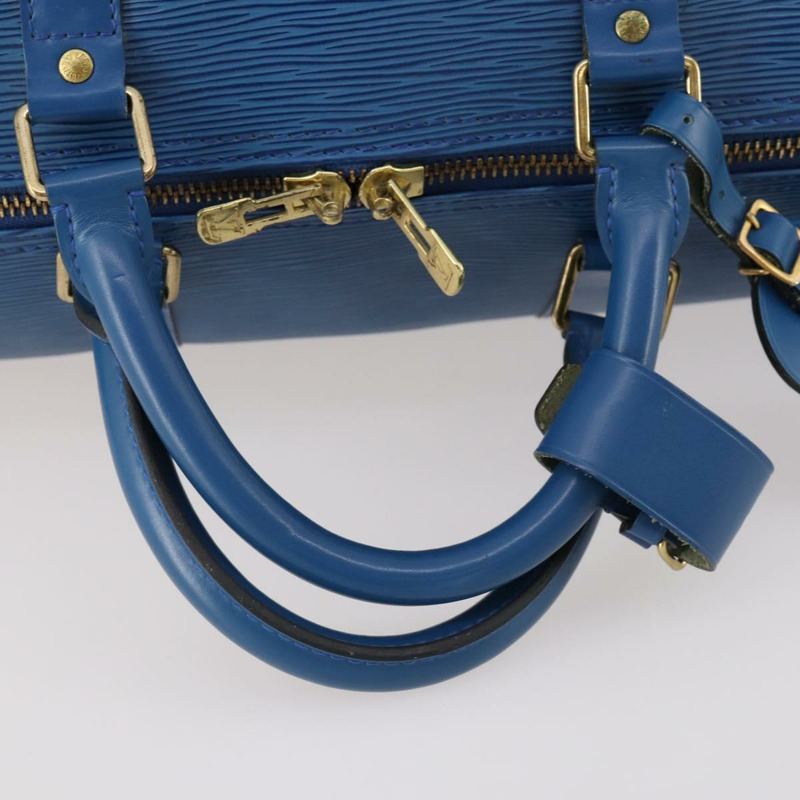【日本直送】路易威登 Epi Keepall 55 波士頓包 托萊多藍 M42955 LV 正品 ki6545-6