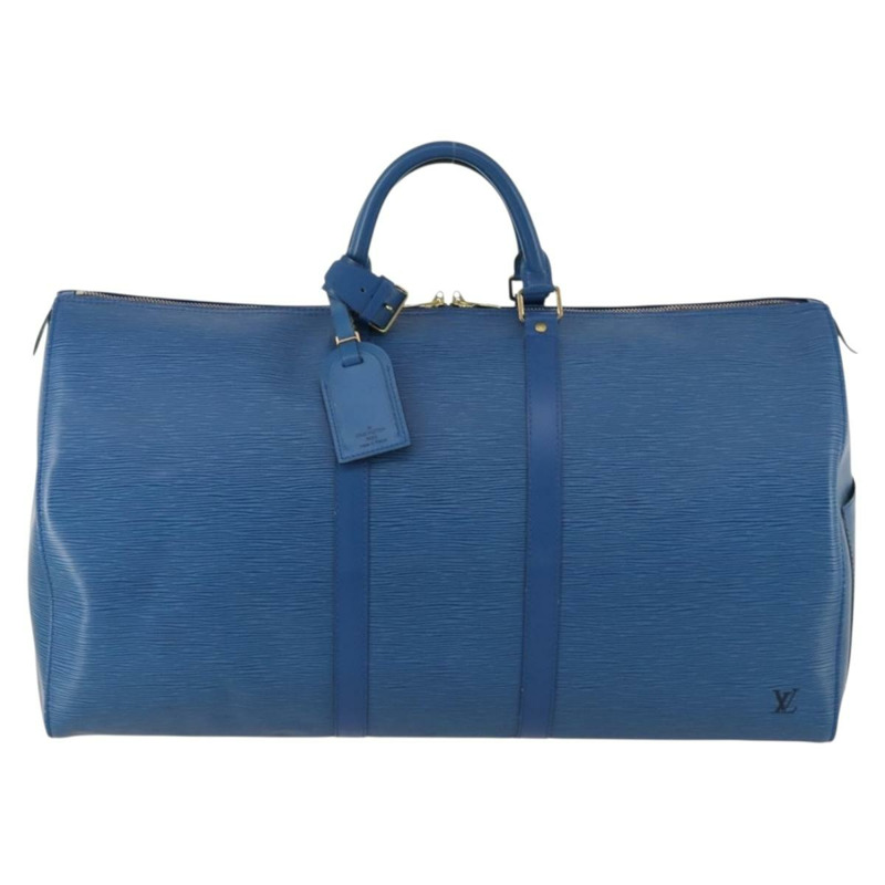 【日本直送】路易威登 Epi Keepall 55 波士頓包 托萊多藍 M42955 LV 正品 ki6545-12